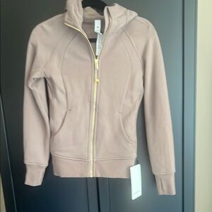 NWT Lululemon Athletica Scuba Full-Zip Hoodie.  Size 2.   TPTC/GOLD